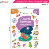 Jolly Kids Clever Beaver Ages 6-7 Years Fun Learning Activities Workbooks Set of 4| English-Maths-EVS-Good Habit-Logical…
