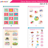 Jolly Kids Clever Beaver Ages 6-7 Years Fun Learning Activities Workbooks Set of 4| English-Maths-EVS-Good Habit-Logical…