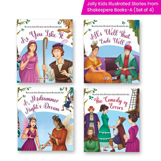 Shakespeare for Young Minds: Jolly Kids' Illustrated Stories A Combo Set of 4 Ages 6-12 Years – Shethbooks