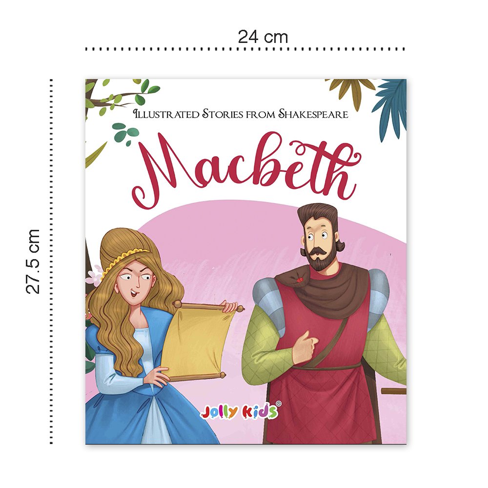 Shakespeare for Young Minds: Jolly Kids' Illustrated Stories B Combo Set of 4 Ages 6-12 Years | Hamlet, Macbeth, Much Ado…