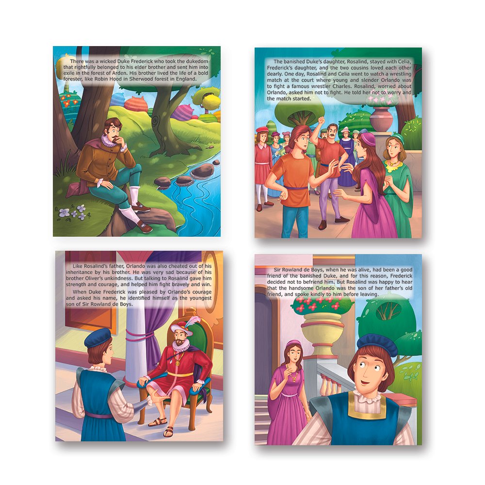 Shakespeare for Young Minds: Jolly Kids' Illustrated Stories Combo Set of 12 Ages 6-12 Years| Family Bonding through…