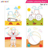 Jolly Kids Toddler Colouring Die-Cut Animals Shape Activity Books Set of 4 for Kids| Ages 1-6 Years – Shethbooks (image 2)