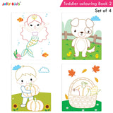 Jolly Kids Toddler Colouring Die-Cut Animals Shape Activity Books Set of 4 for Kids| Ages 1-6 Years – Shethbooks (image 3)