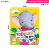 Jolly Kids Toddler Colouring Die-Cut Animals Shape Activity Books Set of 4 for Kids| Ages 1-6 Years – Shethbooks (image 9)