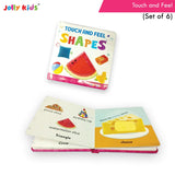 Jolly Kids Touch and Feel Picture Learning Sensory Development Padded Board Books Set of 6 for Infants, Toddlers Gift Ages…