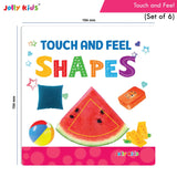 Jolly Kids Touch and Feel Picture Learning Sensory Development Padded Board Books Set of 6 for Infants, Toddlers Gift Ages…