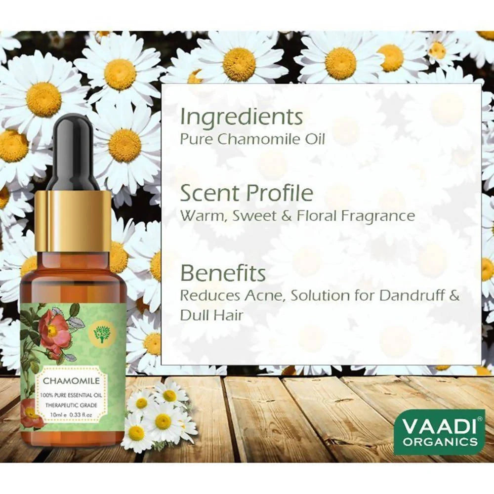 Vaadi Herbals Chamomile Oil Therapeutic Grade -10 ML image 3