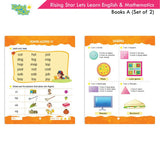 Rising Star Lets Learn English & Maths Activity Books Set A|Set of 2| Ages 3-7 Year| Number, Alphabets, Pattern Writing…