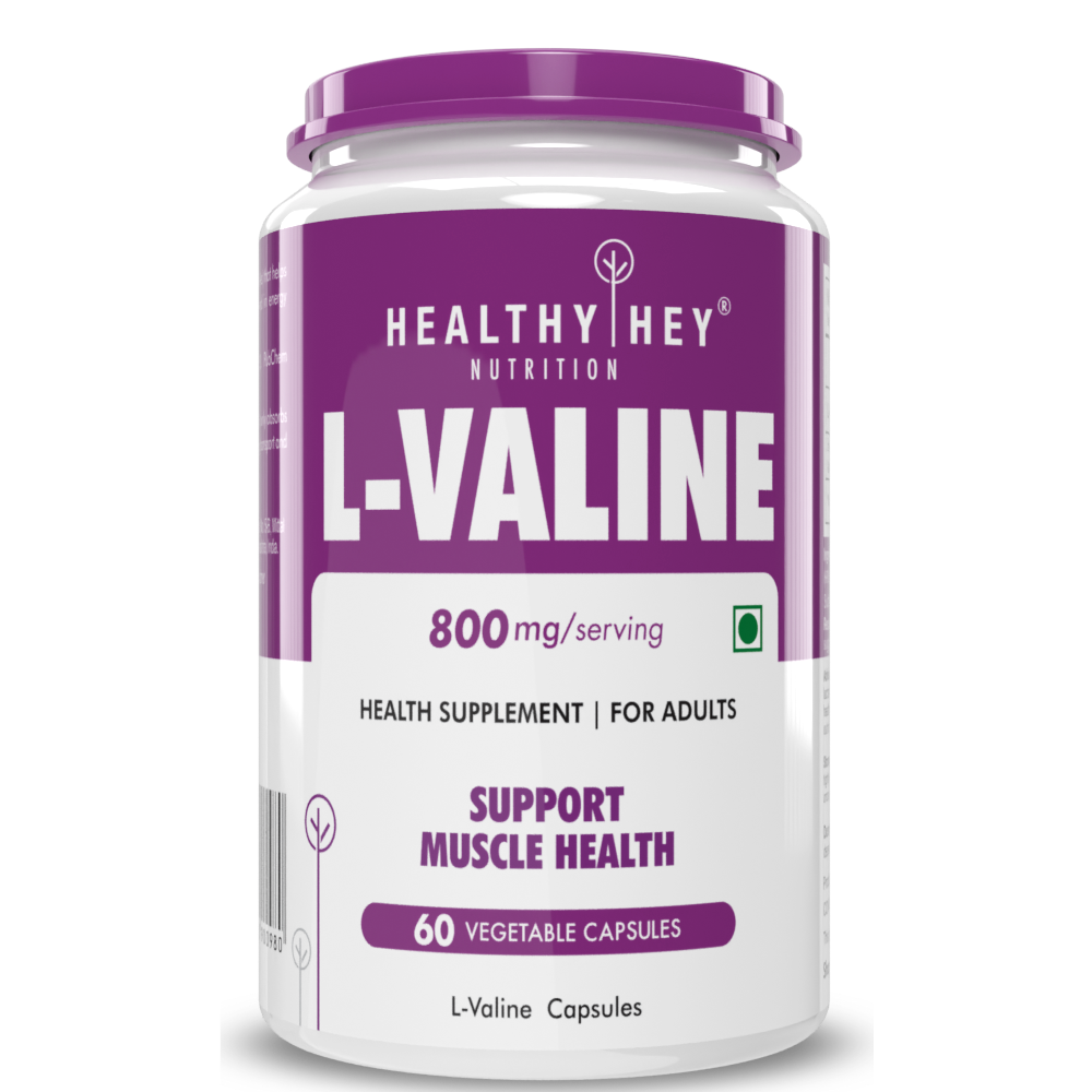 Healthyhey L-Valine- 60 Vegetable Capsules