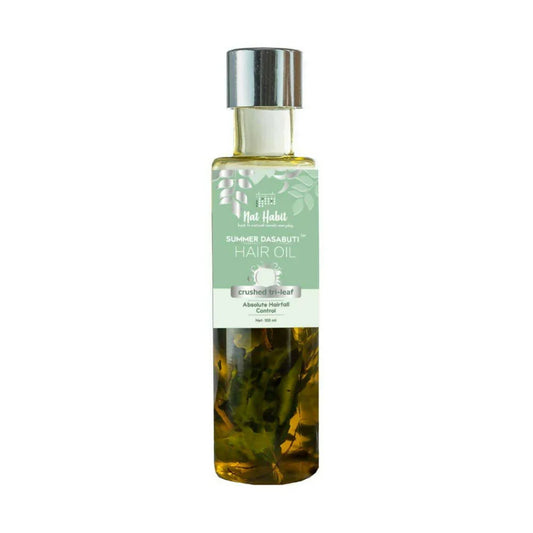 Nat Habit TriLeaf Hair Fall Control Summer Dasabuti Hair Oil -100 ml