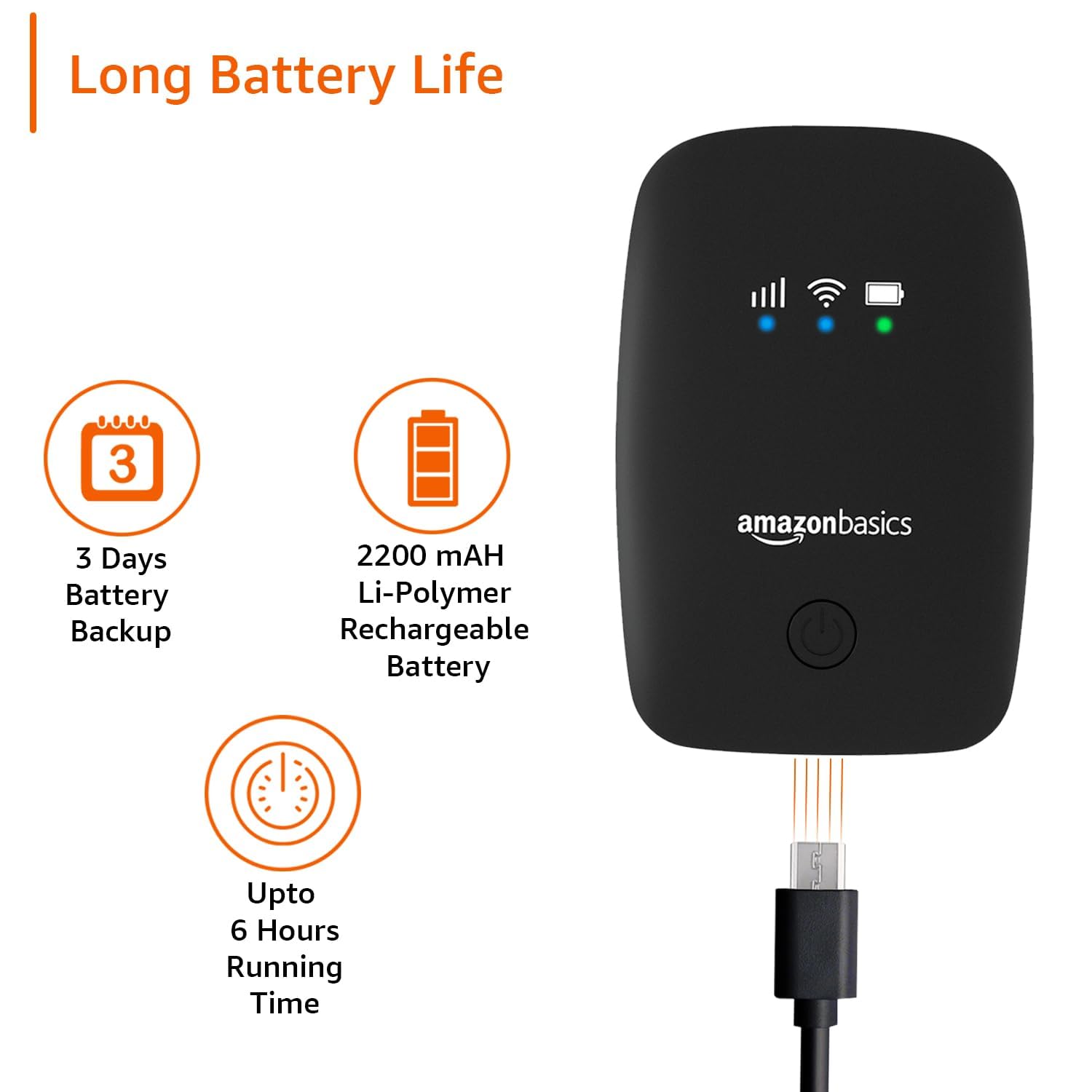 Amazon Basics 4G LTE Wireless Dongle with All Sim Network Support
