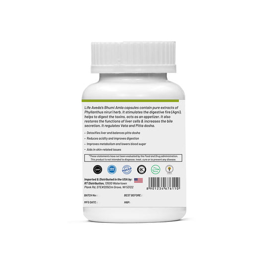 Life Aveda Bhumi Amla Capsules - 60 Capsules image 2