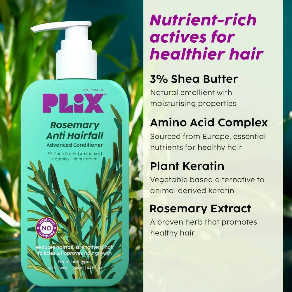 PLIX The Plant Fix Rosemary Anti-Hair Fall Advanced Conditioner -200 ml image 3