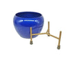 Metal Planter Pots with Stand (Blue)