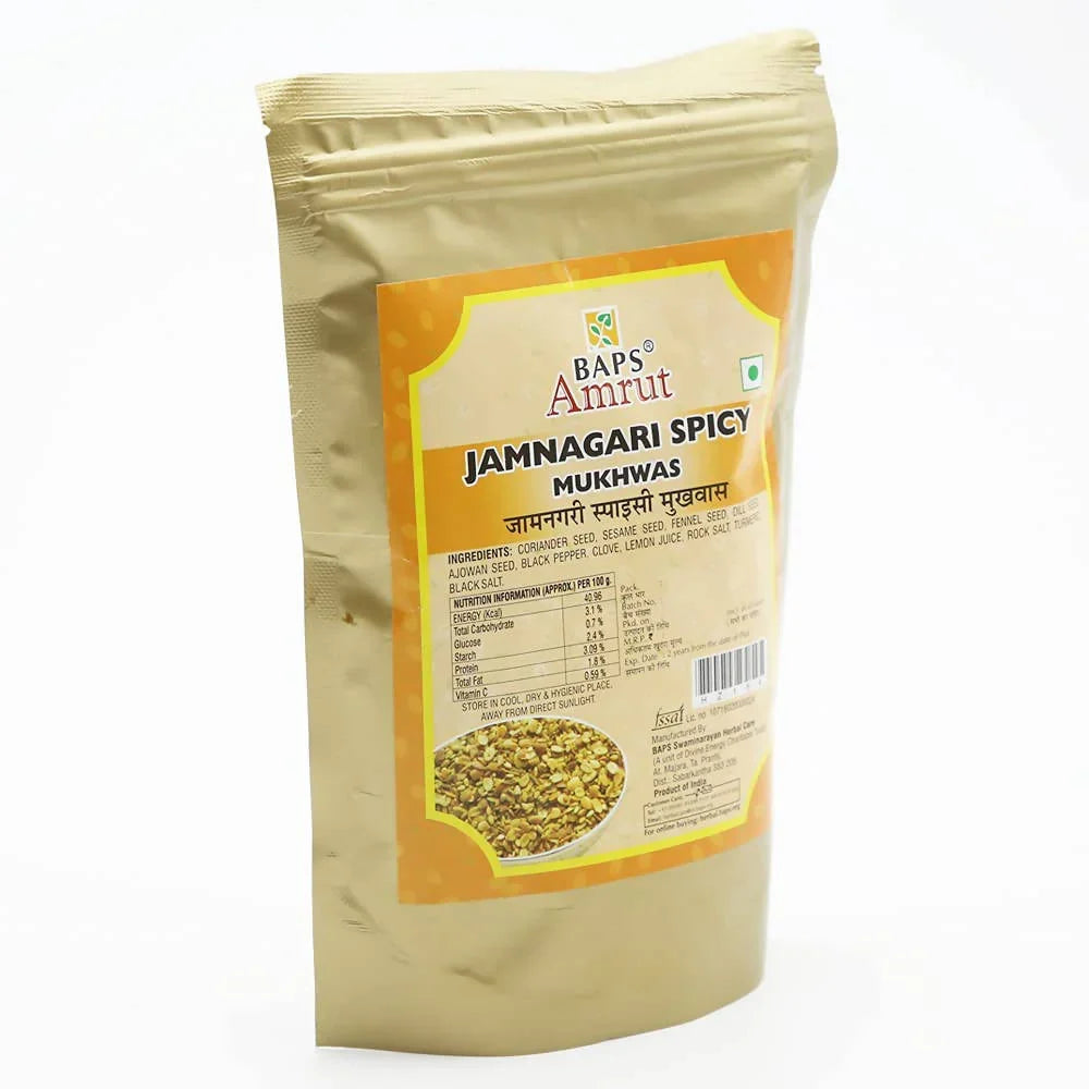 BAPS Amrut Spicy Jamnagari Digestive Mukhwas – 200g image 3