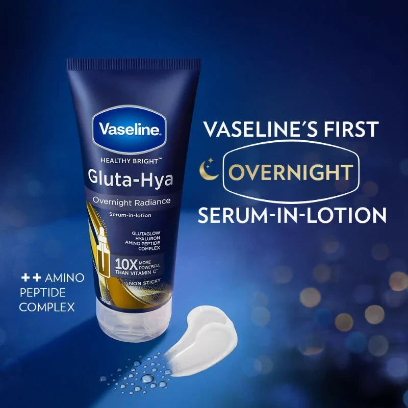 Vaseline Gluta-Hya Dewy Radiance & Overnight Combo -200ml image 5