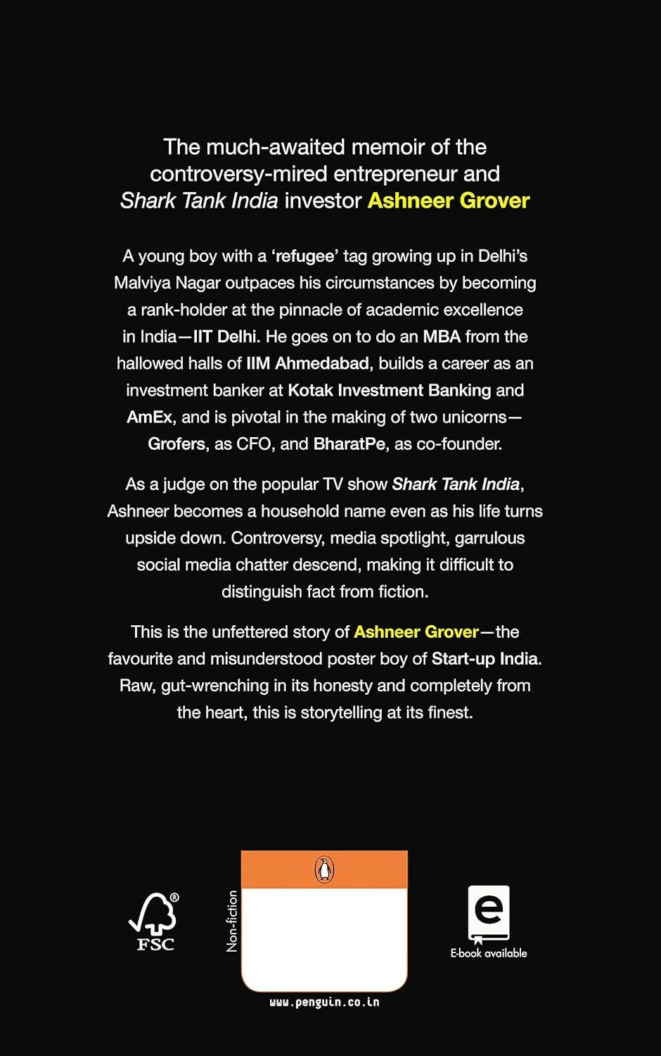 Doglapan: The Hard Truth about Life and Start-Ups By Ashneer Grover – Books (image 2)