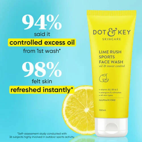 OT & KEY Lime Rush Sports Face Wash - 100Ml image 3
