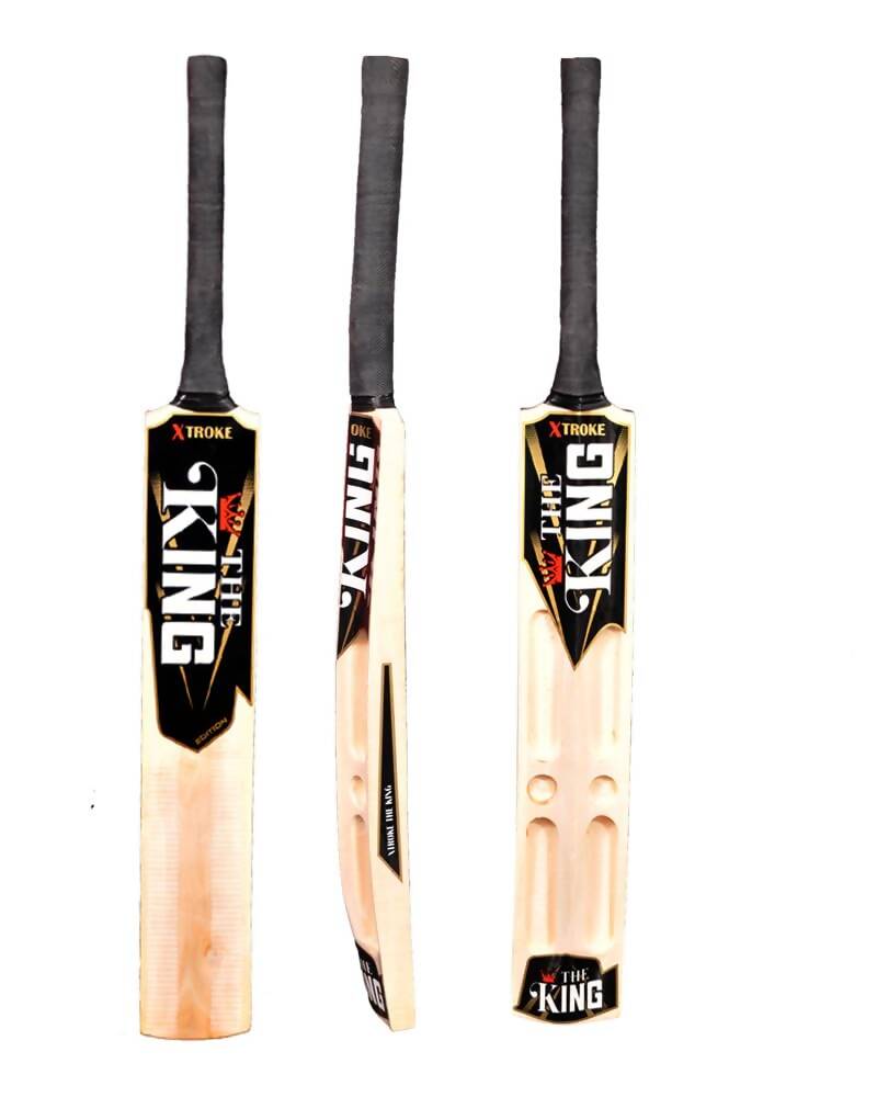 Xtroke The King Scoop Edition Willow Premium Cricket Bat with Bat Cover (Size 5) (image 2)