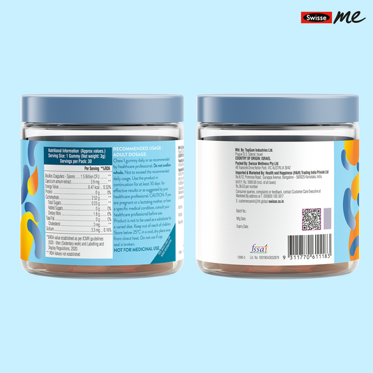 SwisseMe Probiotics + Prebiotic Gummies - 30 Gummies image 4