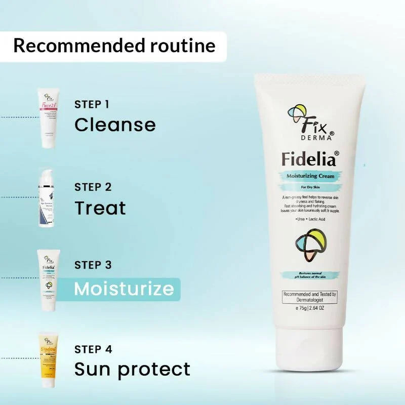 Fixderma Fidelia Moisturizing Cream For Dry Skin -75 gm image 4