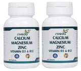 Nveda Calcium Magnesium Zinc Vitamin D3 & B12 Tablets -60 tabs - Pack of 1 image 2