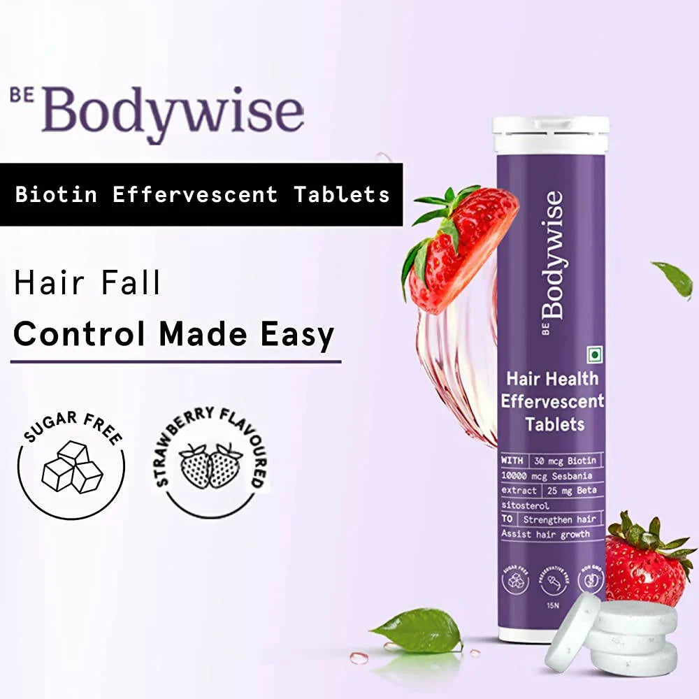 BeBodywise Hair Healthy Effervescent Tablets -15 tabs image 3