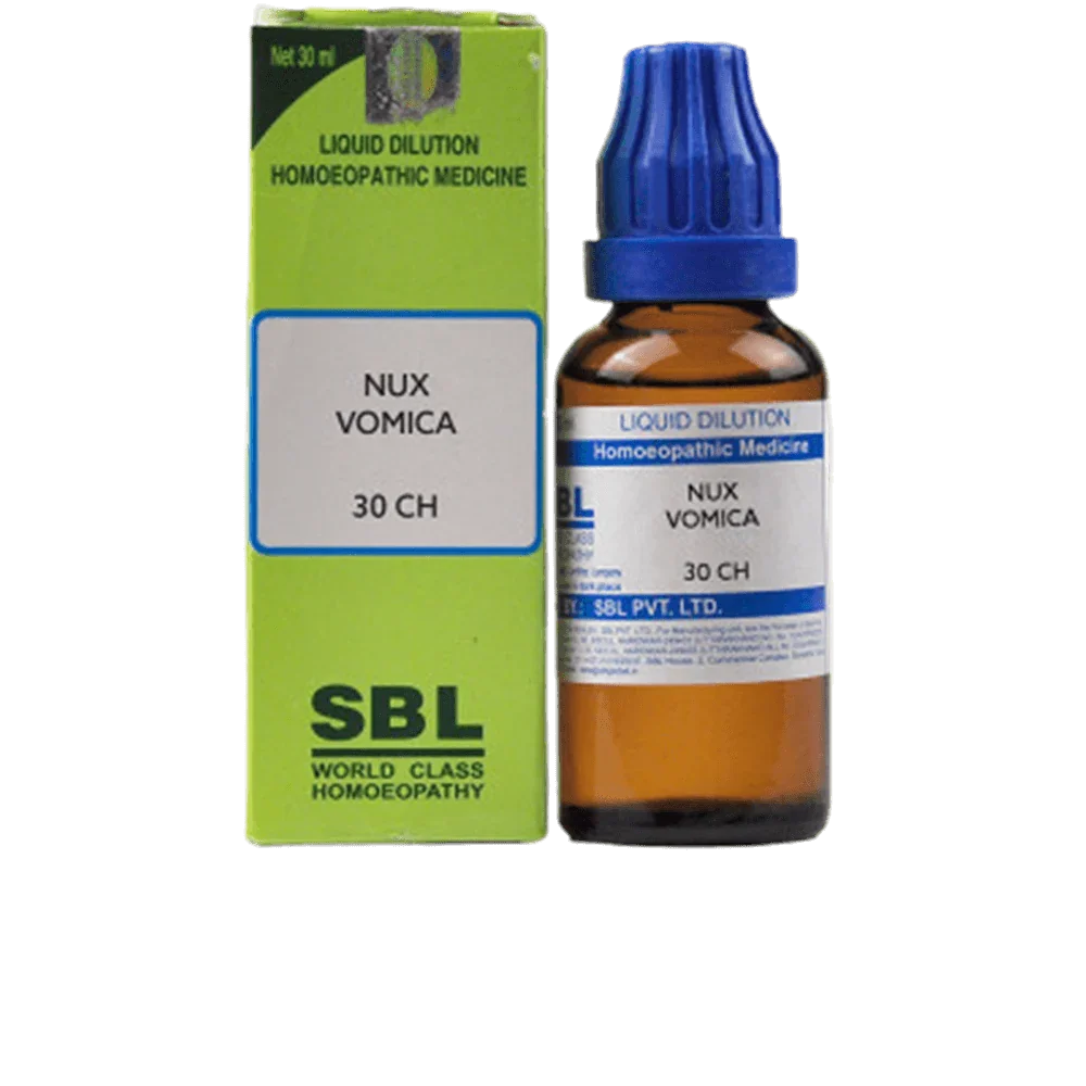 SBL Homeopathy Nux Vomica Dilution -30 CH - 30 ml