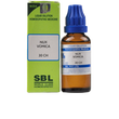 SBL Homeopathy Nux Vomica Dilution -30 CH - 30 ml