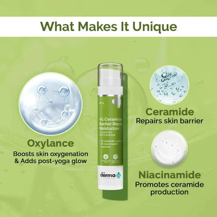 The Derma Co 4% Ceramide Barrier Repair Moisturizer -50 gm image 2