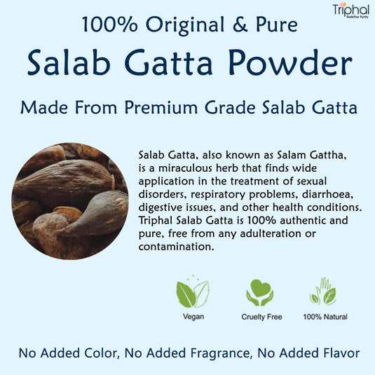 Triphal Salab Gatta - Salam Gattha Churn - Orchis Mascula image 2