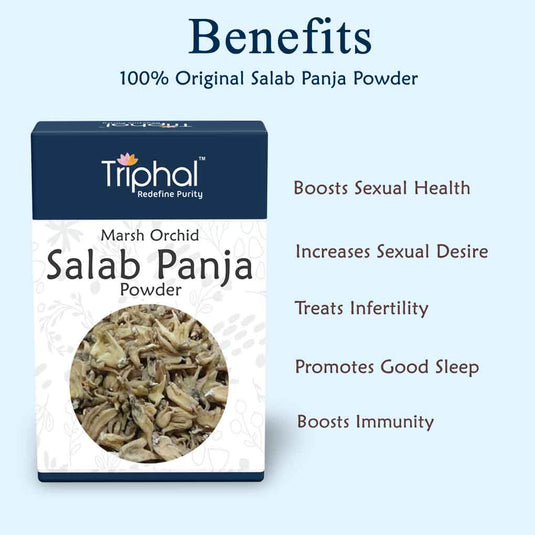 Triphal Salab Punja Powder – Salam Panja Churn – Hatta Haddi – Marsh Orchid image 2