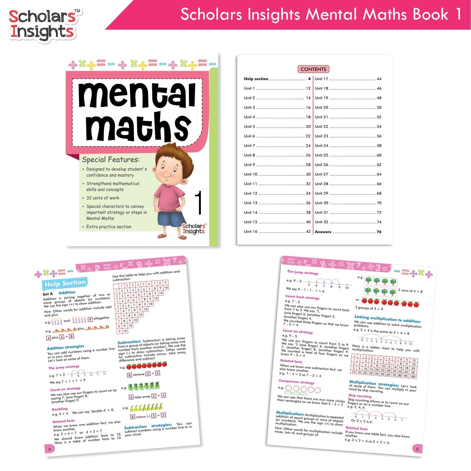 Scholars Insight Combo Set of Mathematics Workbooks For Grade 1| Set of 3| Problem Solving Book for Kids – Shethbooks…