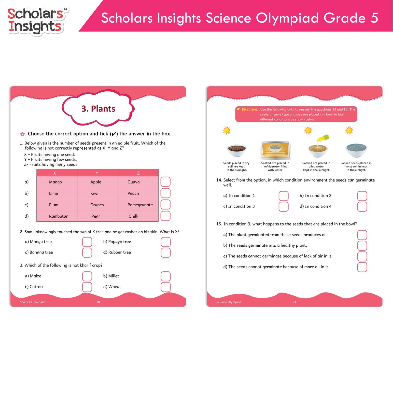 Scholars Insights Olympiad English, Maths and Science Workbooks Grade 5| Set of 3| Ages 10 - 12 Year – Shethbooks (image 8)