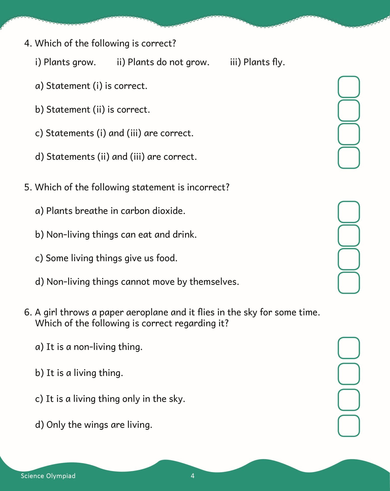 Scholars Insights Science Olympiad Grade 1| Science Practical Questions in MCQ format, QMR Sheet, Self Evaluation Sheet…