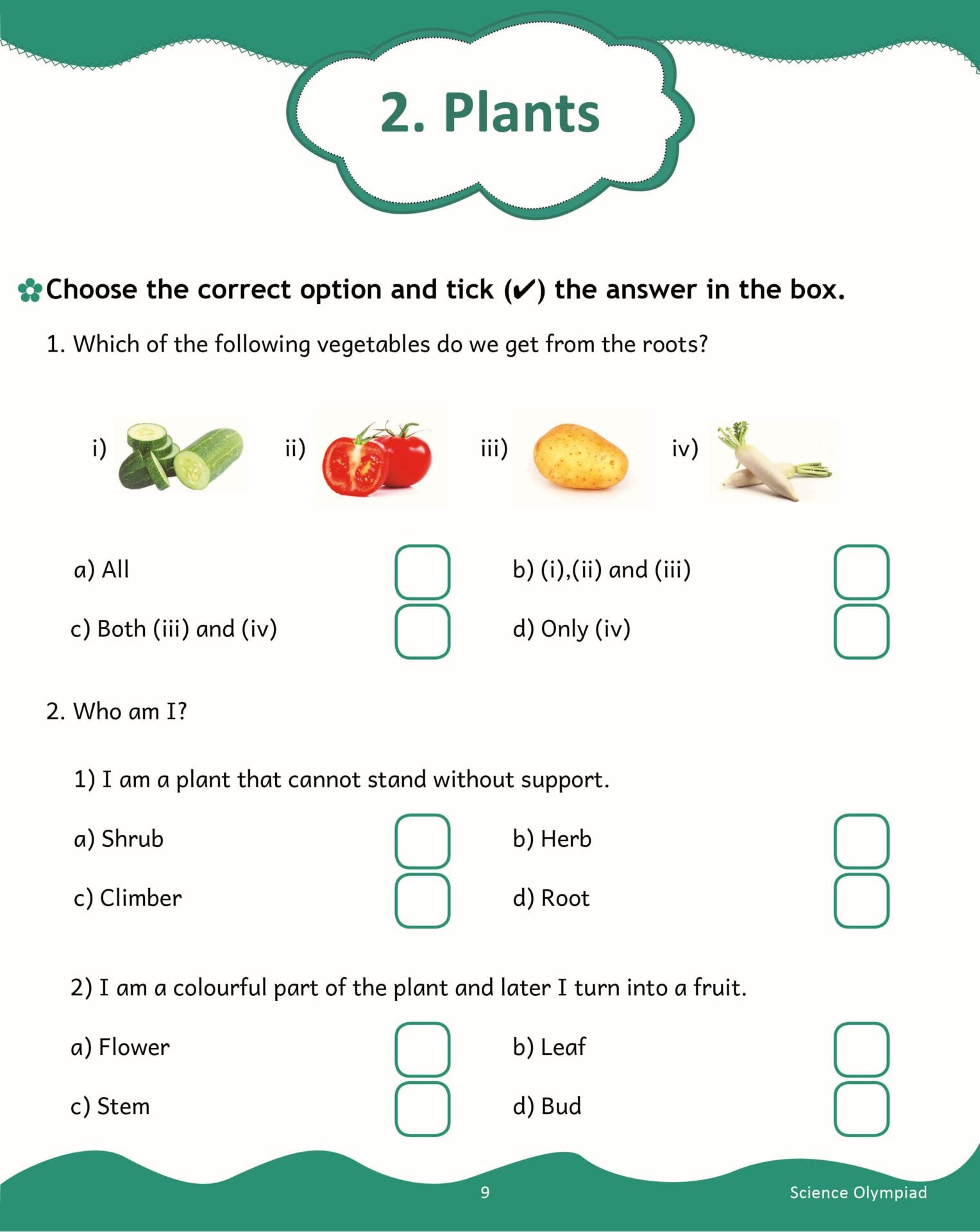 Scholars Insights Science Olympiad Grade 1| Science Practical Questions in MCQ format, QMR Sheet, Self Evaluation Sheet…