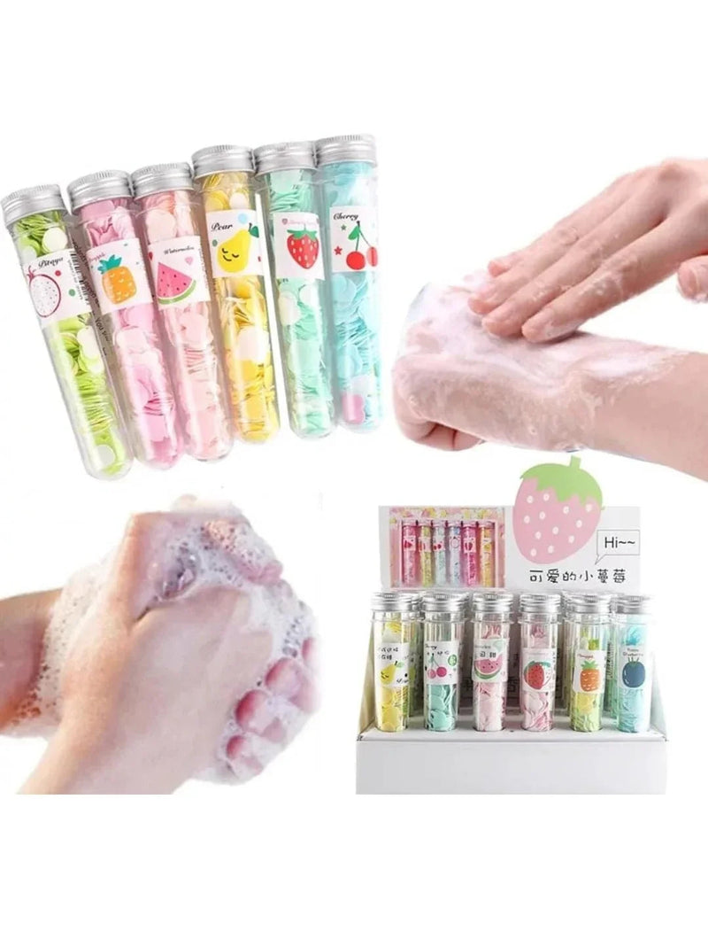 Soap Paper / Travel Soap Cleaning Soap Paper for School Going Kids Or For Men and Women Best Use for Travelling ( Set of 2 Bottle )