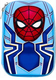 3D Embossed Avenger Spiderman Marvel Avenger End Game Super Hero Action Figure Design Pencil Case with Compartments, Pencil Pouch for Kids,Stationery Box, Cosmetic Zip Pouch Bag