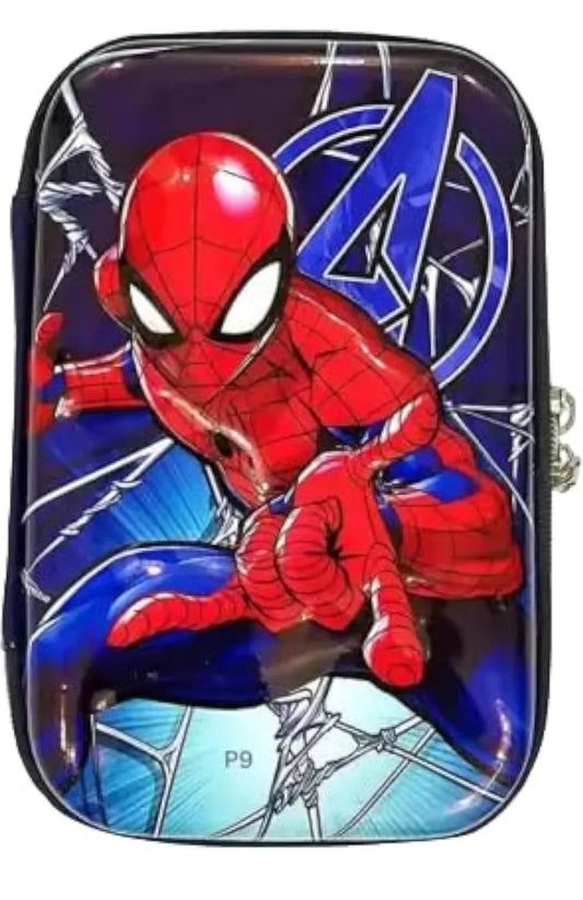 Spiderman Marvel Avenger End Game Super Hero Action Figure Design Pencil Case Zip Pouch Bag