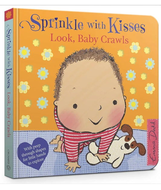 SPRINKLE WITH KISSES: LOOK, BABY CRAWLS by Emma Dodd -old boardbook