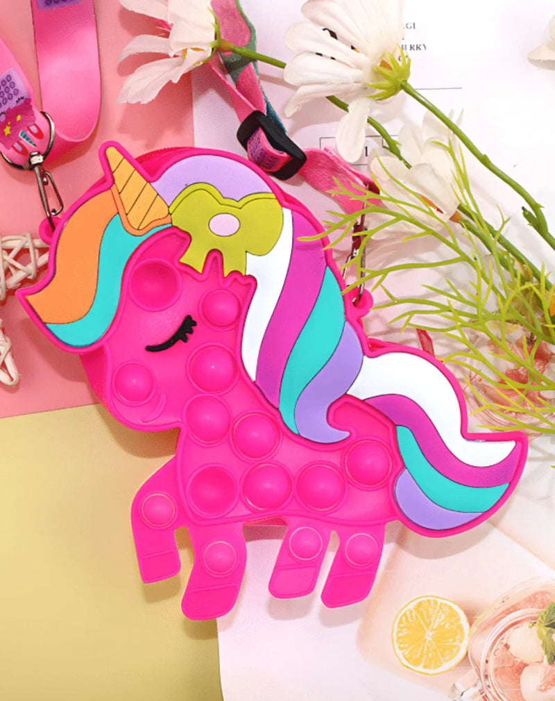 Cute Silicone Purse, Pouch | for Kids, Women - pink