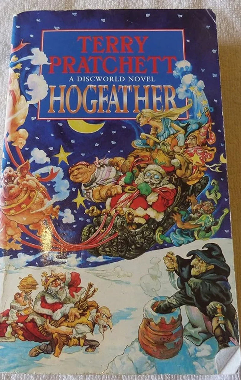 Hogfather by Terry Pratchett - old paperback