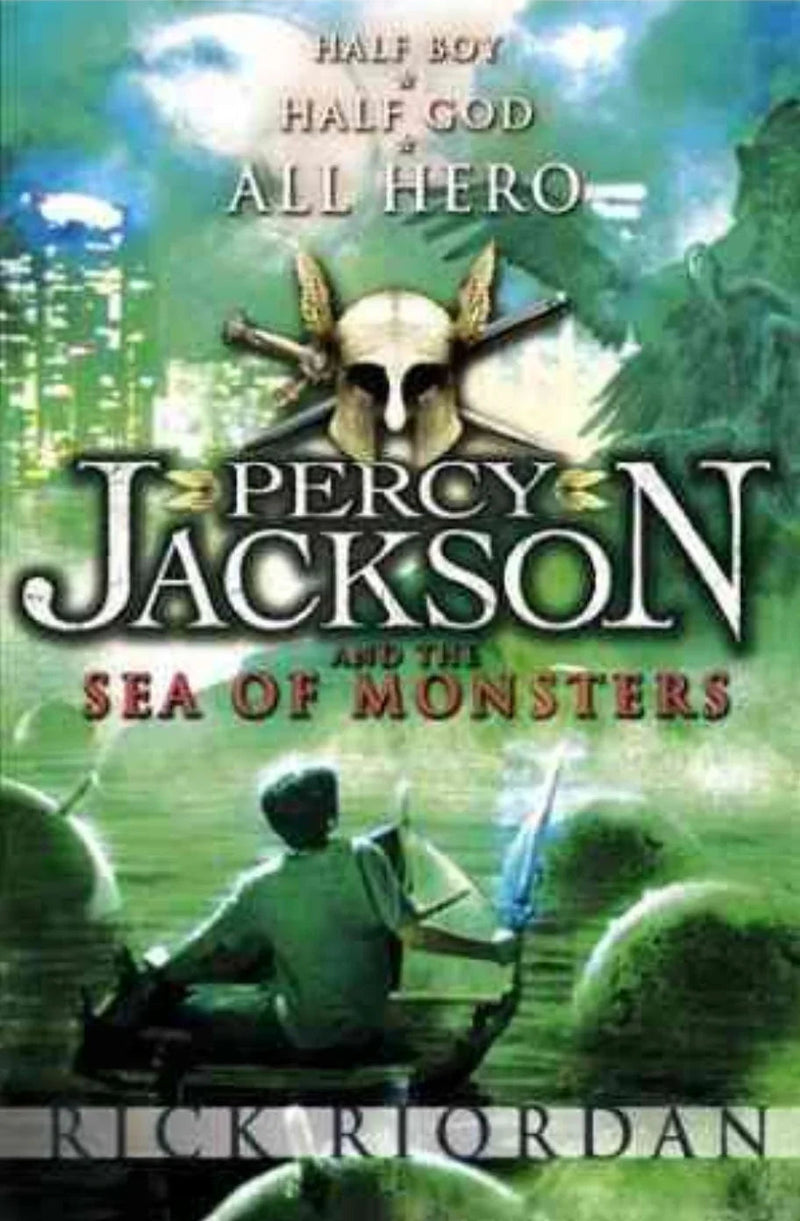 Percy Jackson and the Sea of Monsters by Rick Riordan - old paperback
