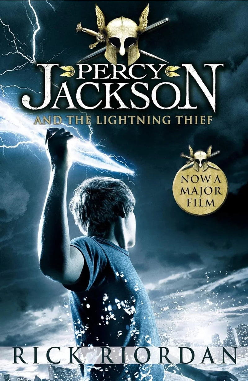 Percy Jackson And The Lightning Thief by Rick Riordan - old paperback