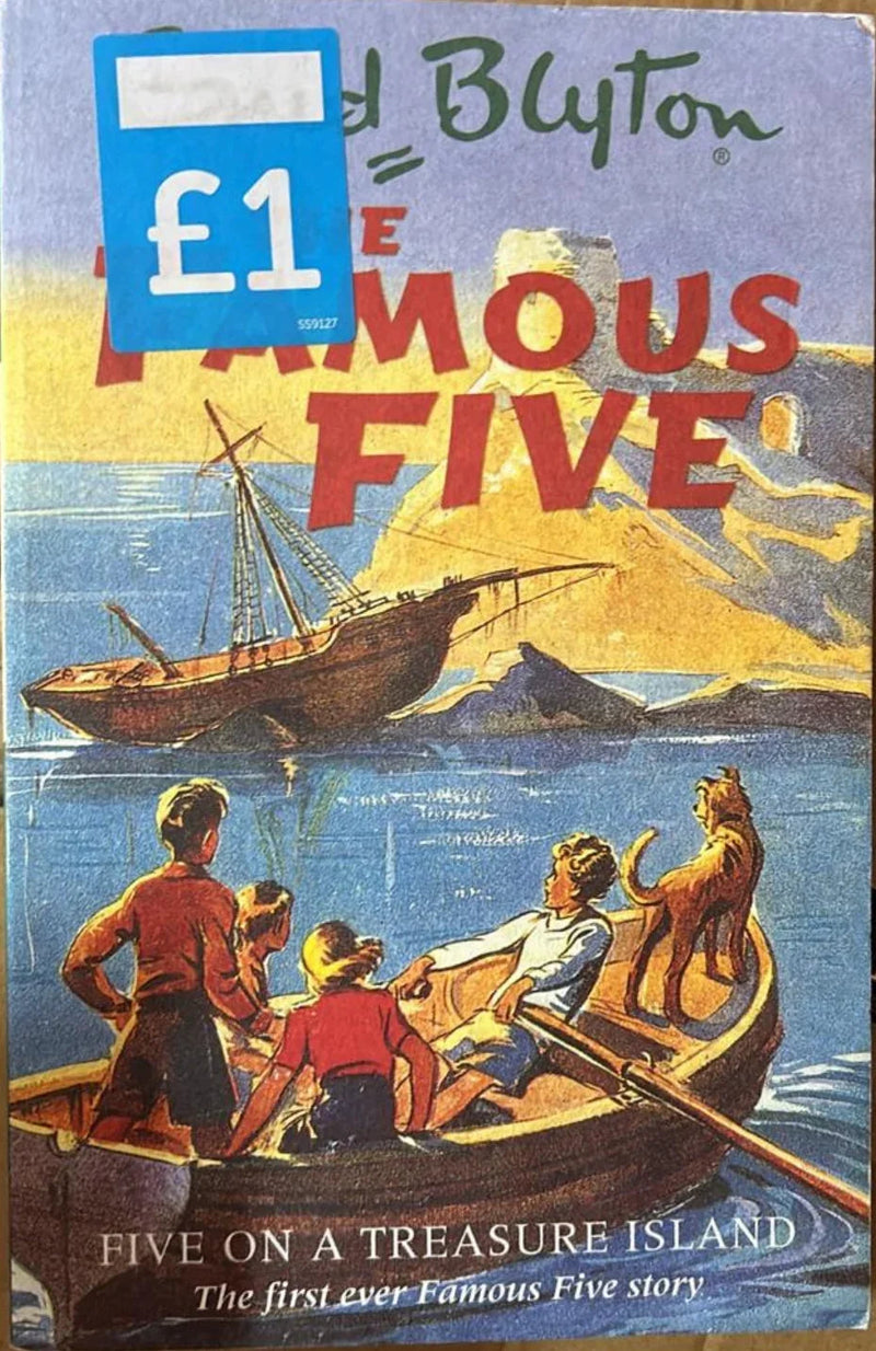 Five On A Treasure Island by Enid Blyton - old paperback
