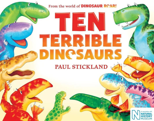 Ten Terrible Dinosaurs by Paul Stickland - old paperback