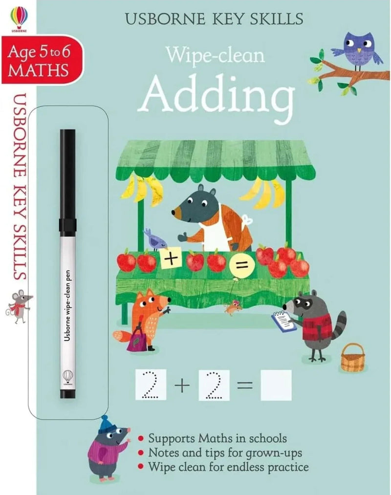 Wipe-Clean Adding 5-6 (Key Skills) - old paperback