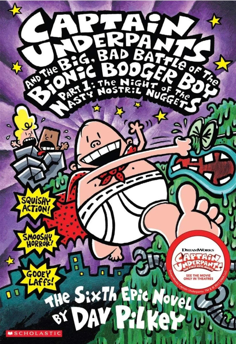The Big, Bad Battle of the Bionic Bogger Boy by Dav Pilkey - old paperback
