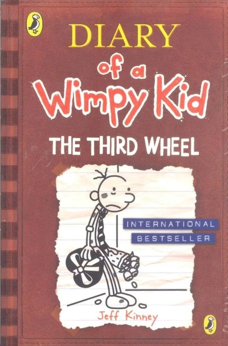 Diary of a Wimpy Kid - 7: The Third Wheel by Jeff Kinney - old paperback