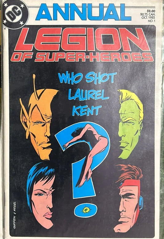 Who Shot Laurel Kendt - Legion of superheroes- old paperback